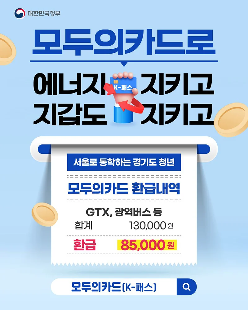 모두의카드 환급으로 청년 교통비 부담 완화