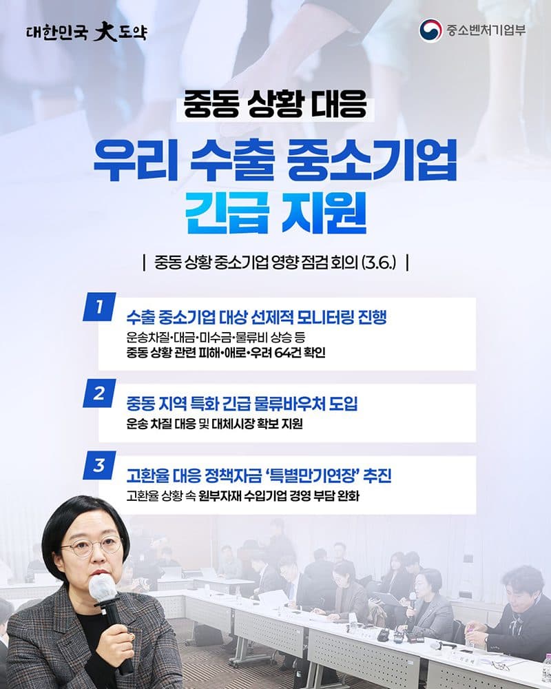 중동발 물류대란, 긴급 바우처로 중소기업 수출길 연다