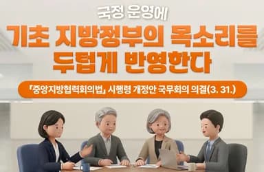 기초 지방정부 목소리 3배로 확대