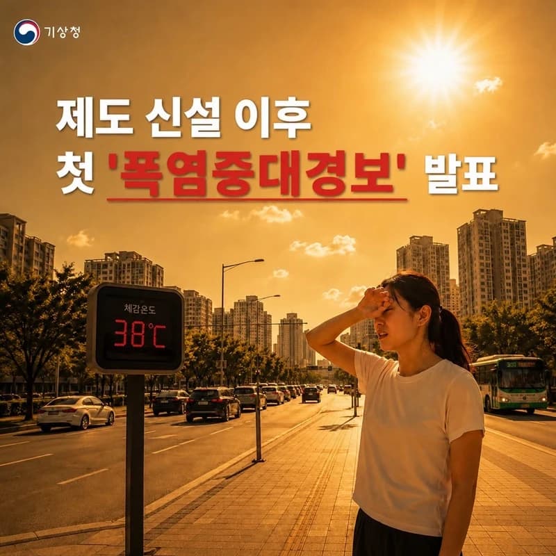 폭염중대경보 첫 발표…38도 이상 즉시 중단