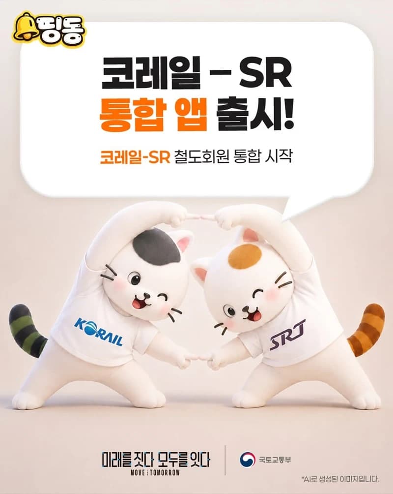 코레일과 SR 통합 앱 8월 출시…회원 전환 14일부터