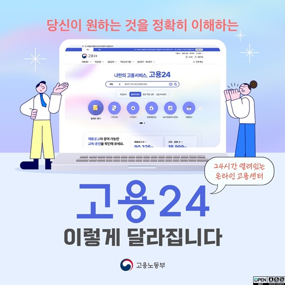 통합 고용 플랫폼 '고용24', 1년 만에 회원 수 급증... 서비스 혁신으로 새 지평 열다
