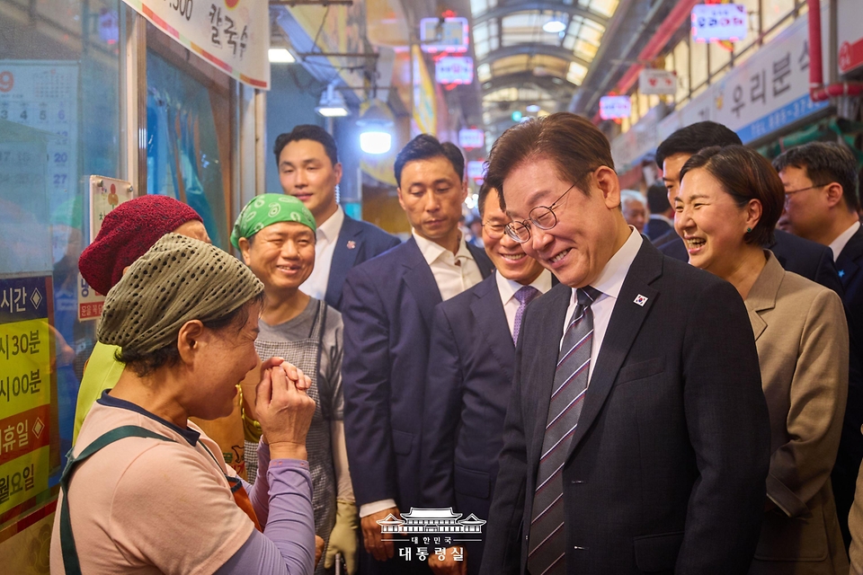 서민 경제의 현장, 용현시장에 대통령이 간 까닭은?
