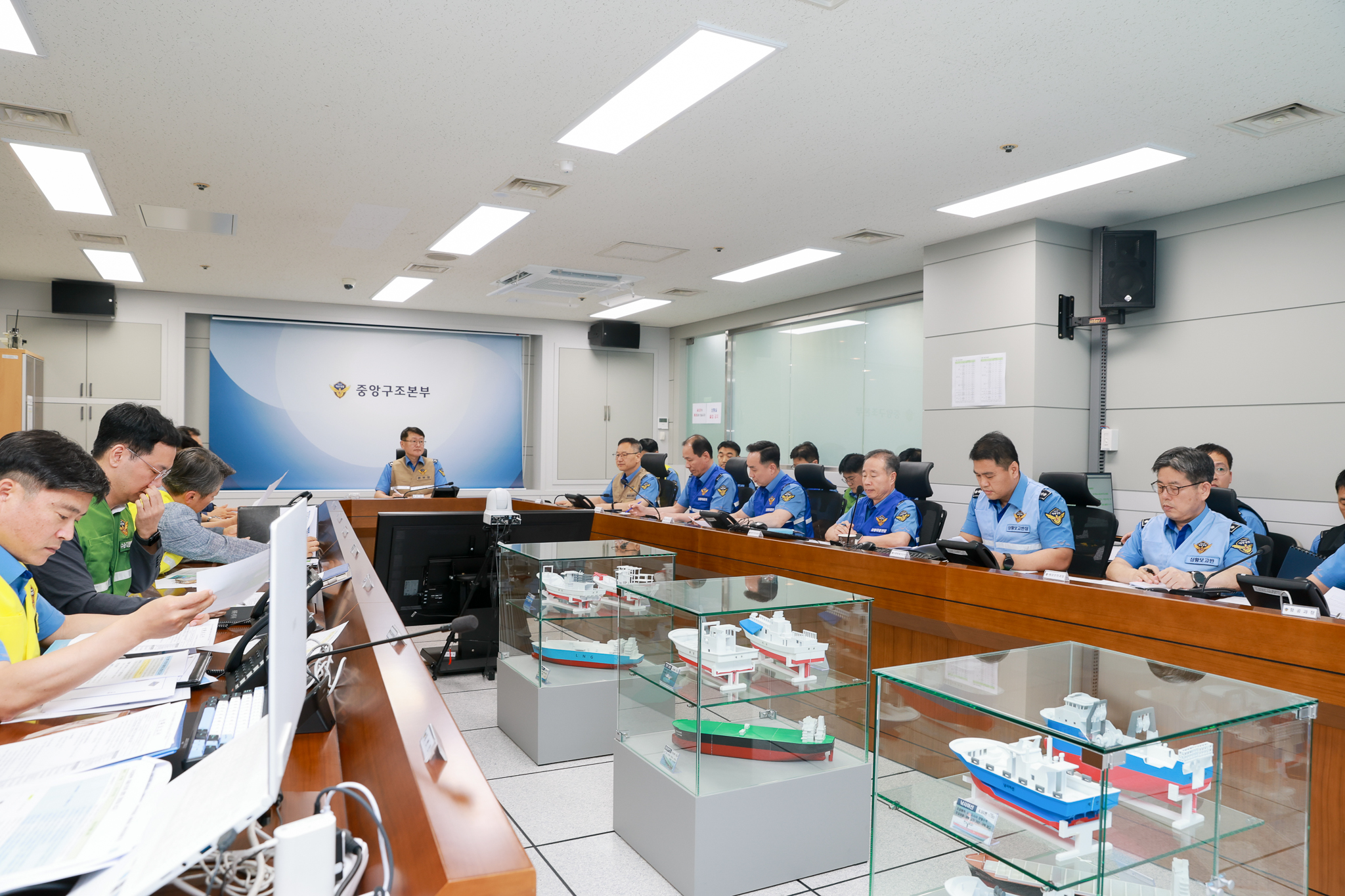 어선-상선 충돌 위기, 해양경찰청 '실전 불시 훈련'으로 총력대응체계 점검