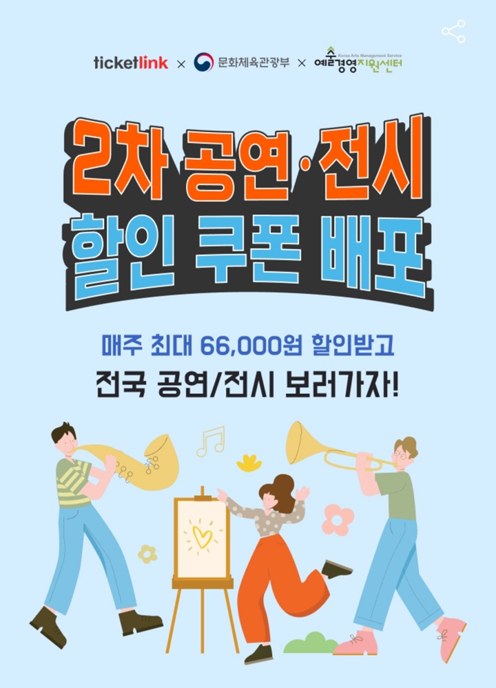 문화 향유 기회 확대, 공연·전시 할인권 2차 배포로 연말 문화생활 지원