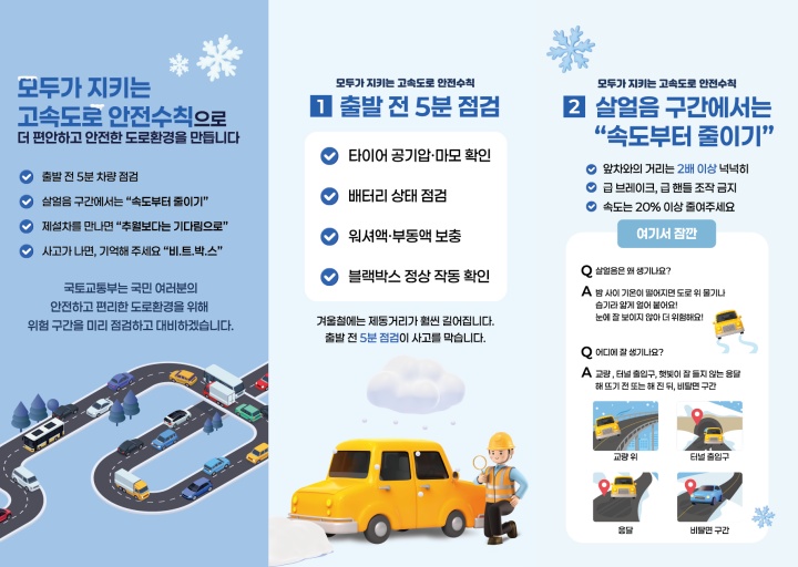 블랙아이스 상습 구간, 열선과 가변속도제한으로 잡는다